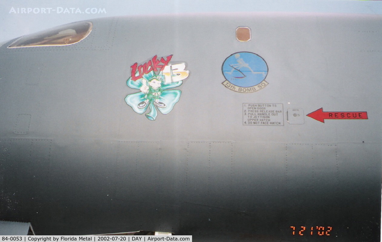84-0053, 1984 Rockwell B-1B Lancer C/N 13, B-1B