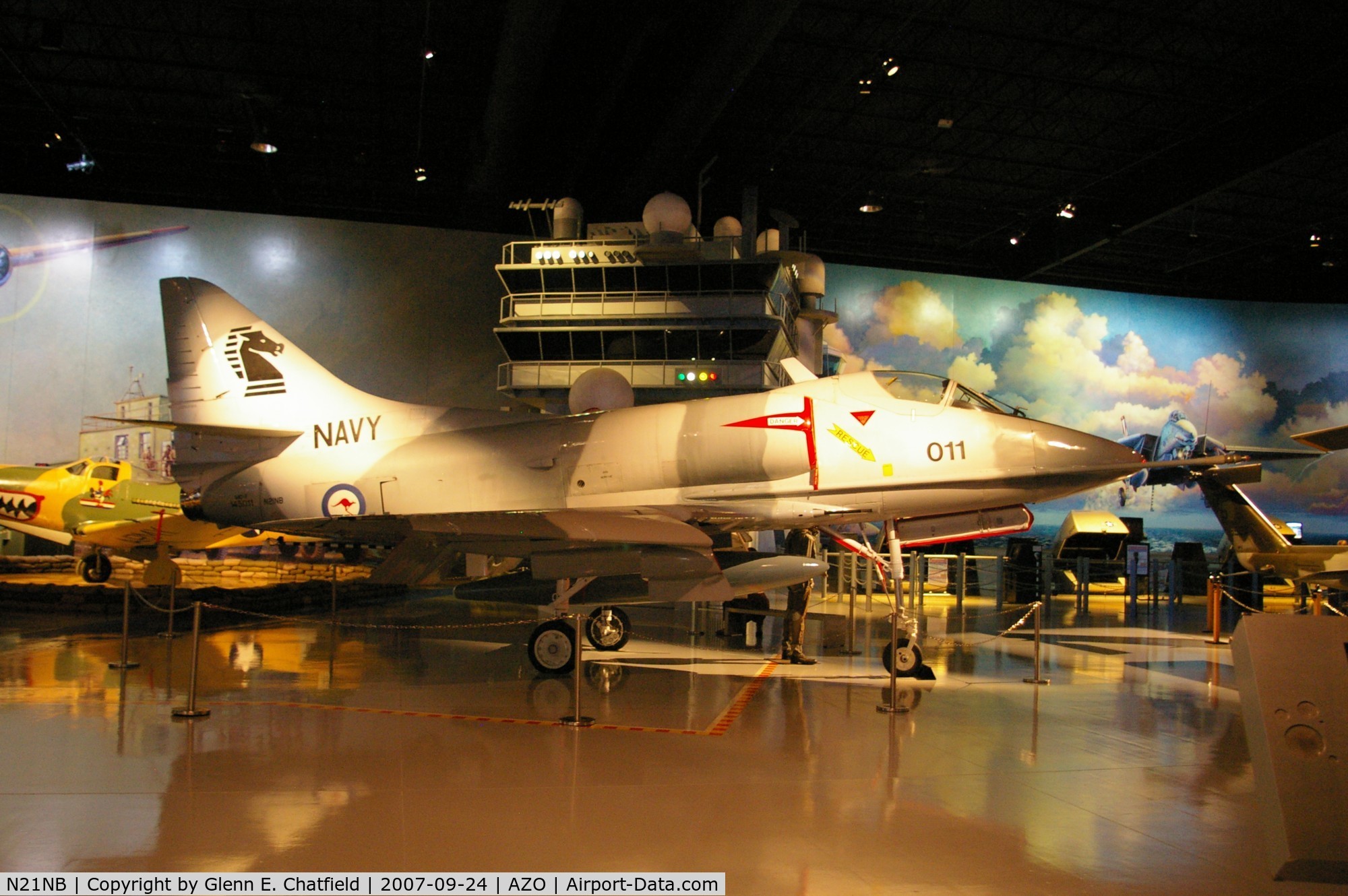 N21NB, 1959 Douglas A-4B Skyhawk (A4D-2) C/N 12257, A-4D at the Kalamazoo Air Zoo