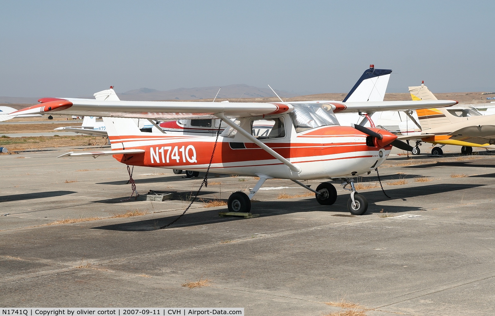 N1741Q, 1971 Cessna 150L C/N 15073041, Hollister airport, 2007