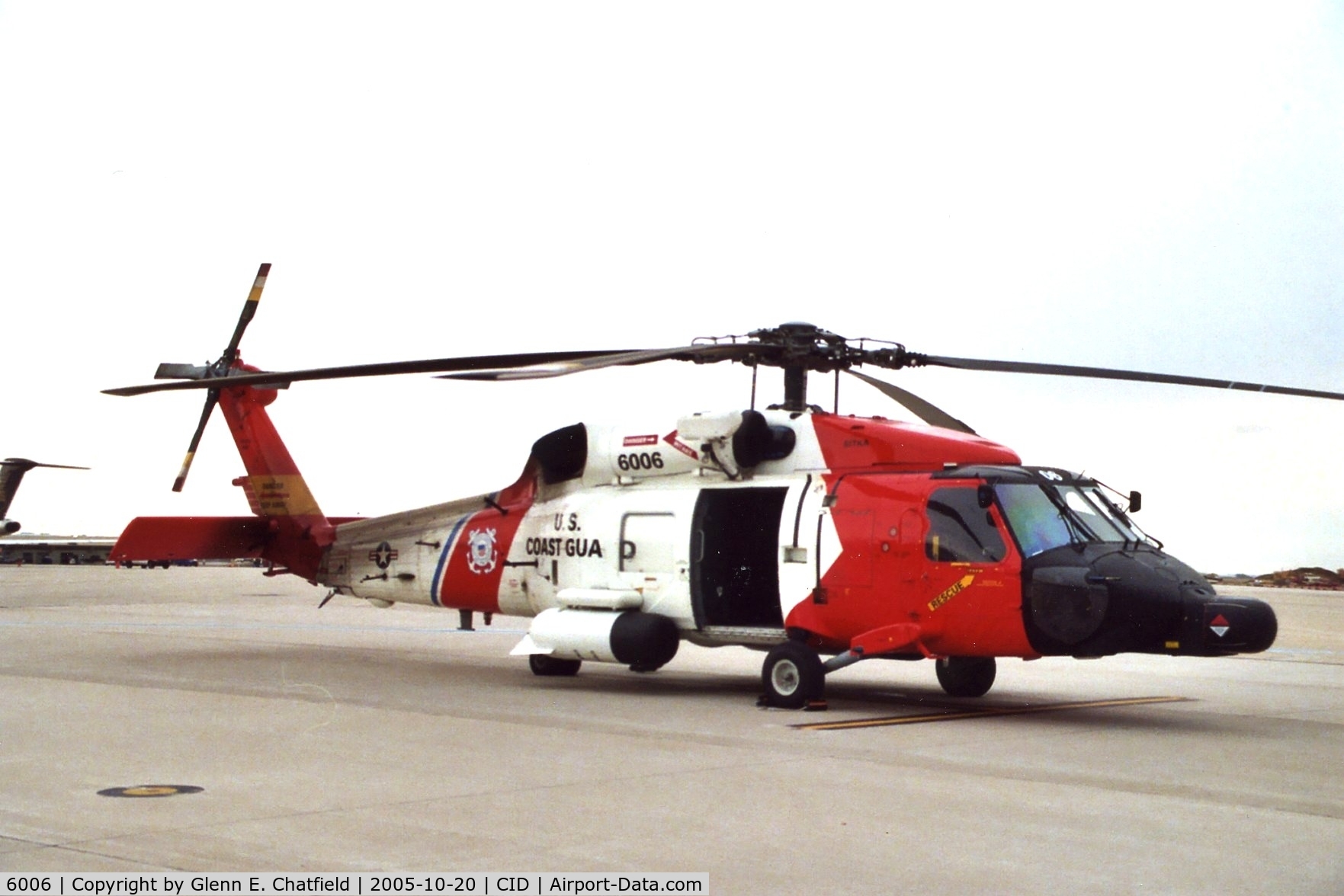 6006, Sikorsky HH-60J Jayhawk C/N 70.0661, ex-USN 163806 on the Landmark ramp