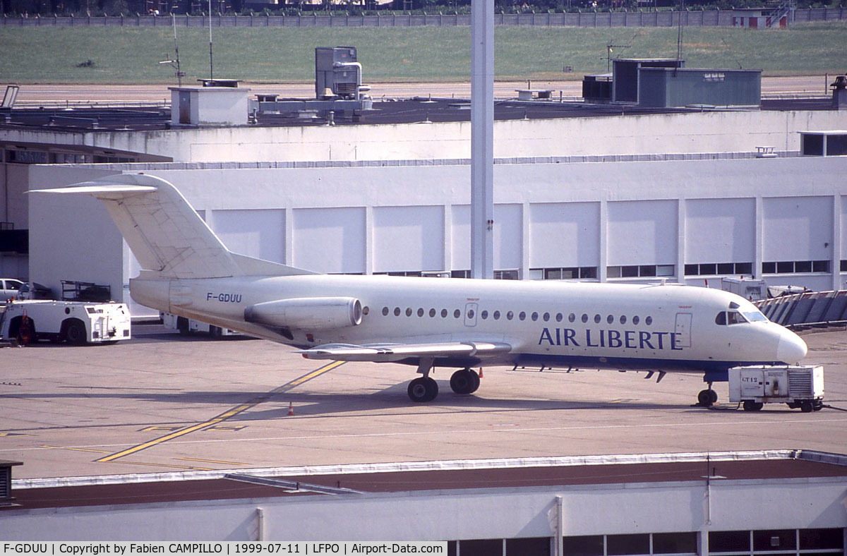 F-GDUU, 1976 Fokker F-28-2000 Fellowship C/N 11108, Air LibertÃ©