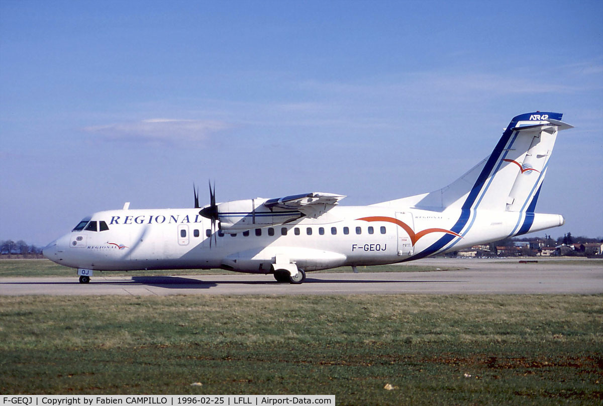 F-GEQJ, 1986 ATR 42-300 C/N 008, RÃ©gional