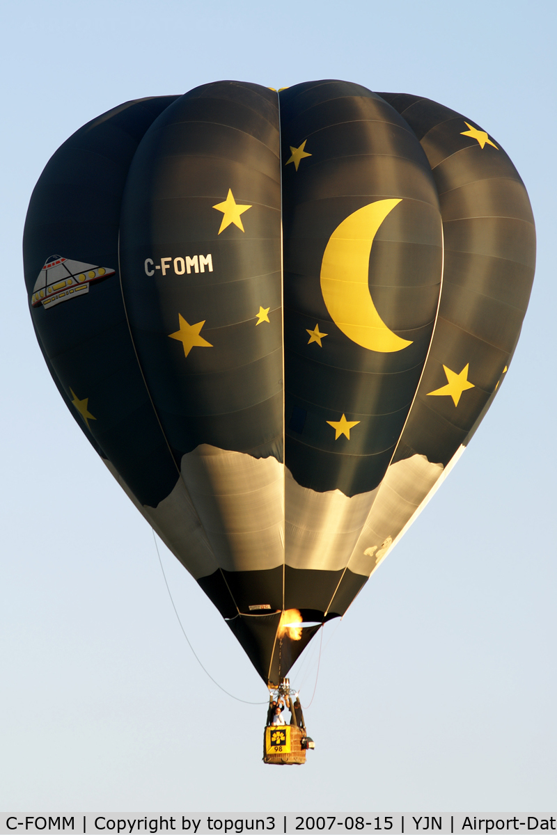 C-FOMM, 1991 Cameron Balloons V-77 C/N 2797, take off