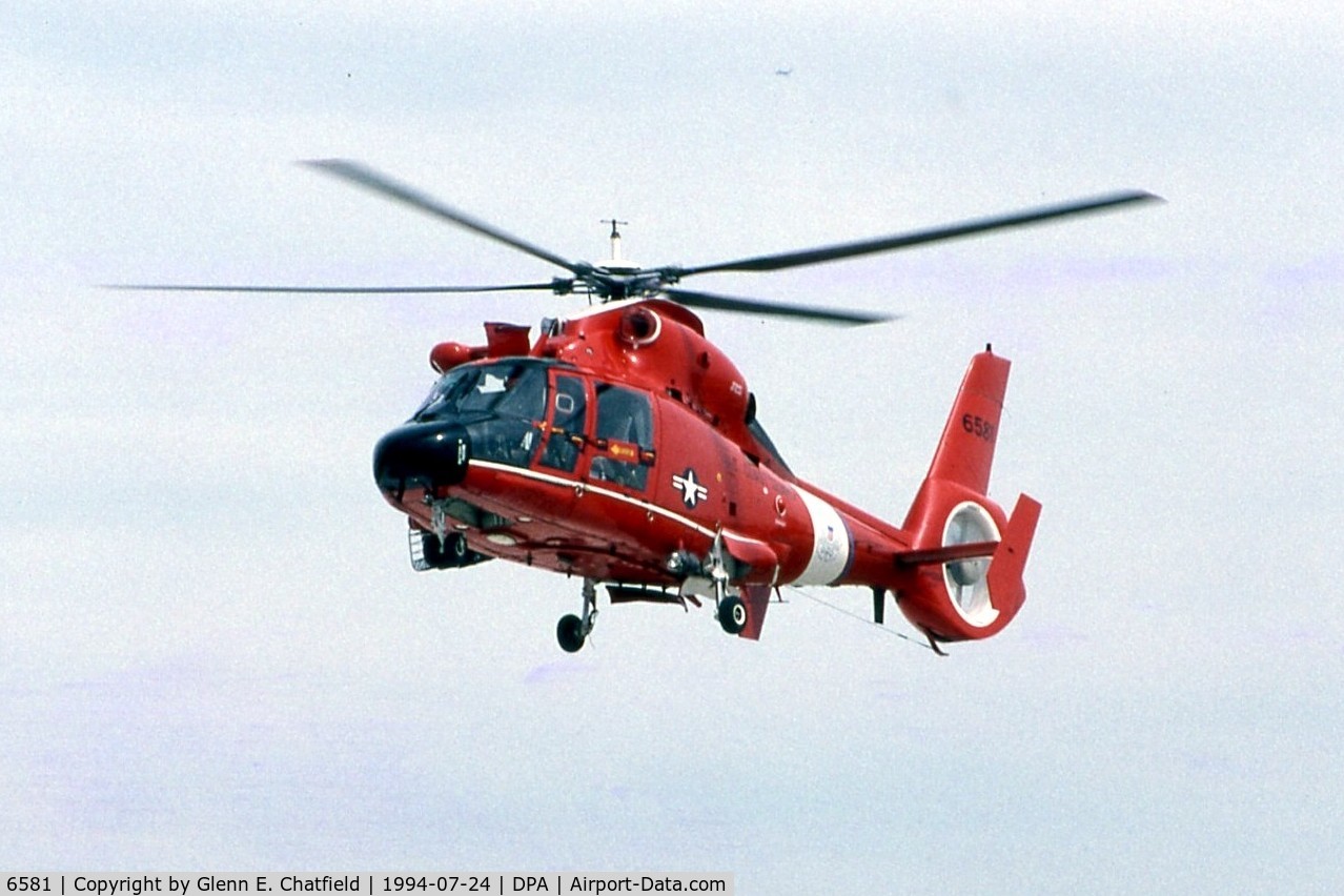 6581, 1988 Aerospatiale HH-65C Dolphin C/N 6279, HH-65A in for the air show.  Later upgraded to HH-65C