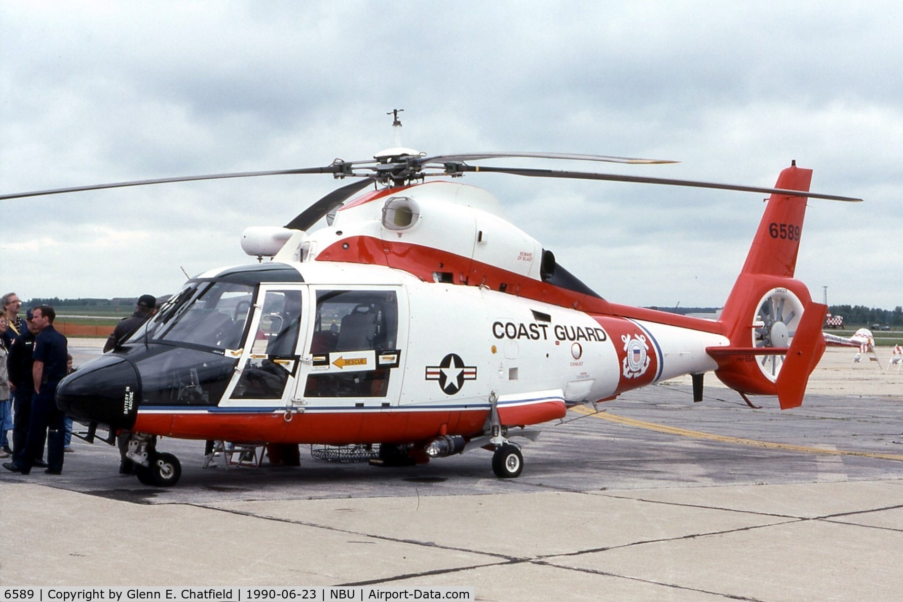6589, 1988 Aerospatiale HH-65C Dolphin C/N 6289, HH-65A at the open house.  Later upgraded to HH-65C