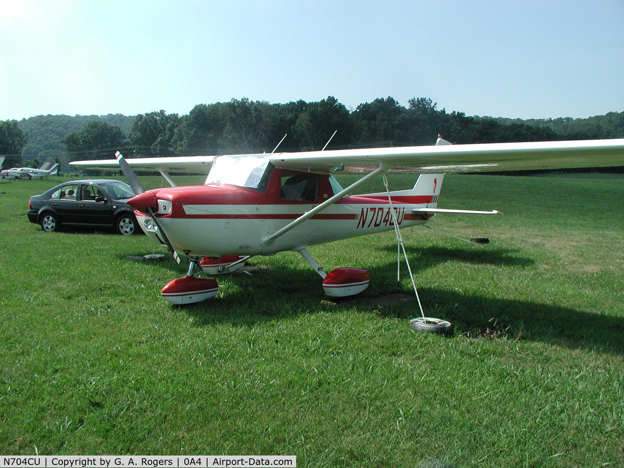 N704CU, 1976 Cessna 150M C/N 15078513, Four Charlie at Johnson City, TN