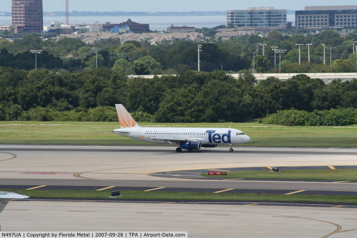 N497UA, 2002 Airbus A320-232 C/N 1847, Ted