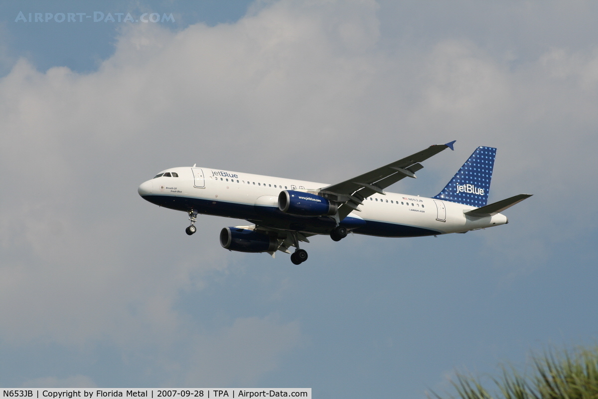 N653JB, 2007 Airbus A320-232 C/N 3039, Jet Blue