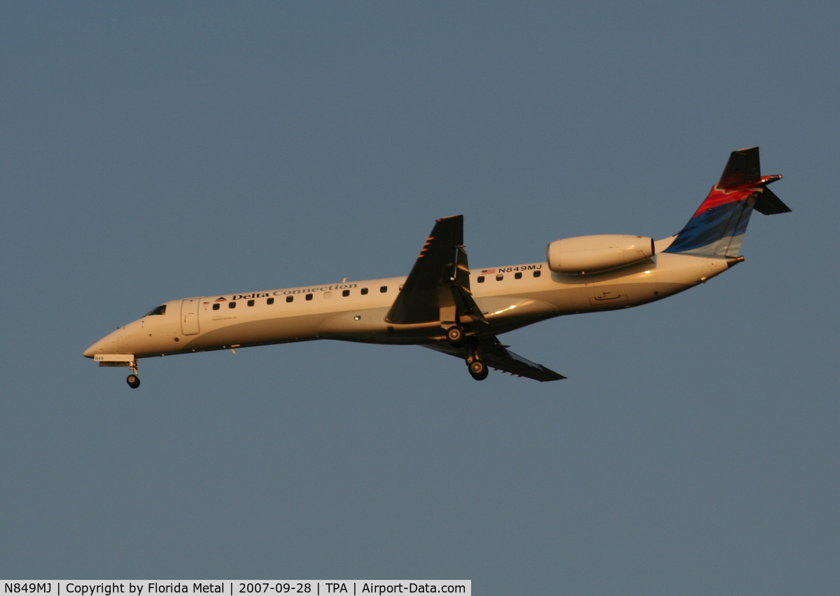 N849MJ, 2001 Embraer EMB-145LR C/N 145534, Delta Connection