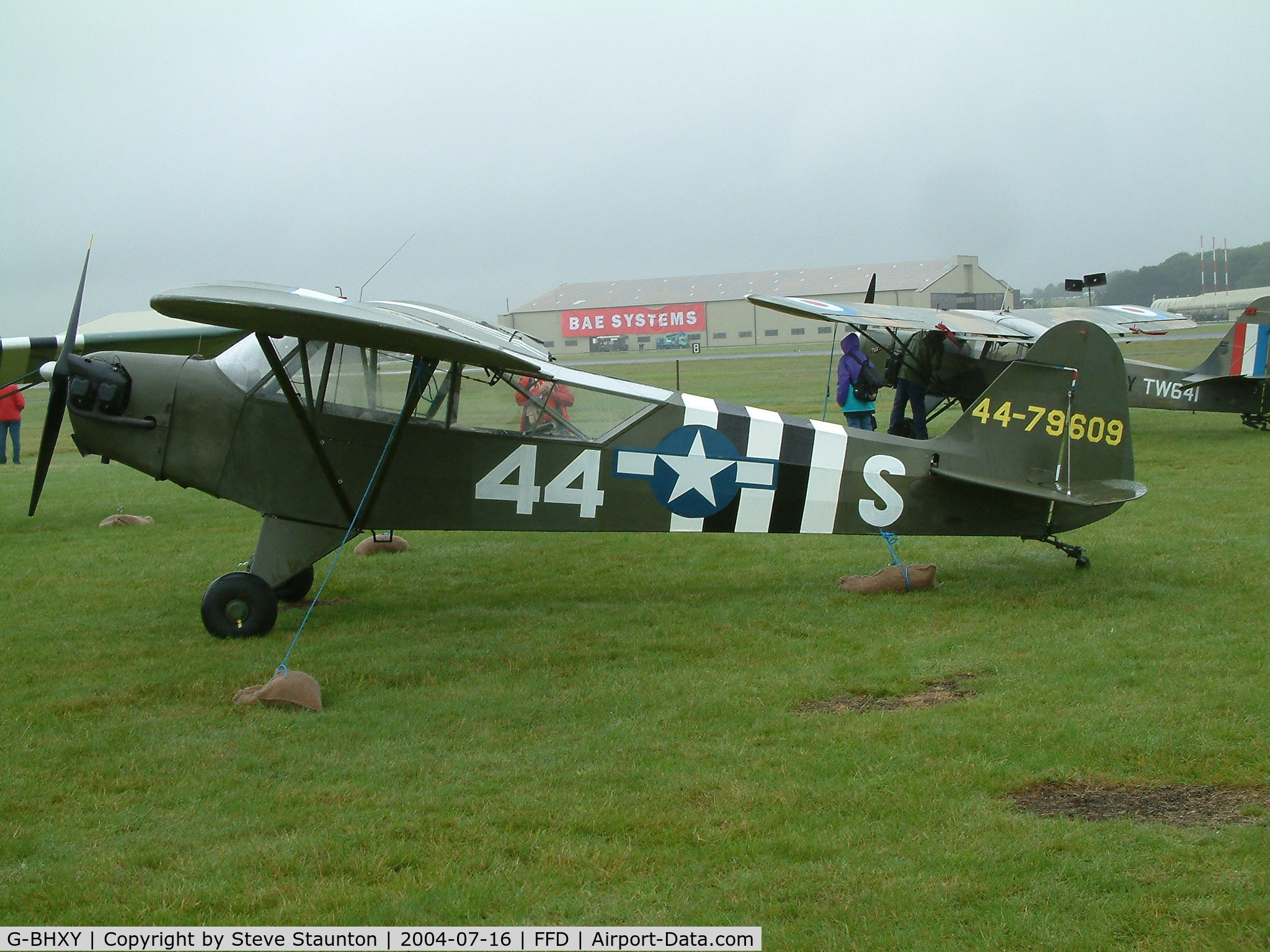G-BHXY, 1944 Piper L-4H Grasshopper (J3C-65D) C/N 11905, Royal International Air Tattoo 2004