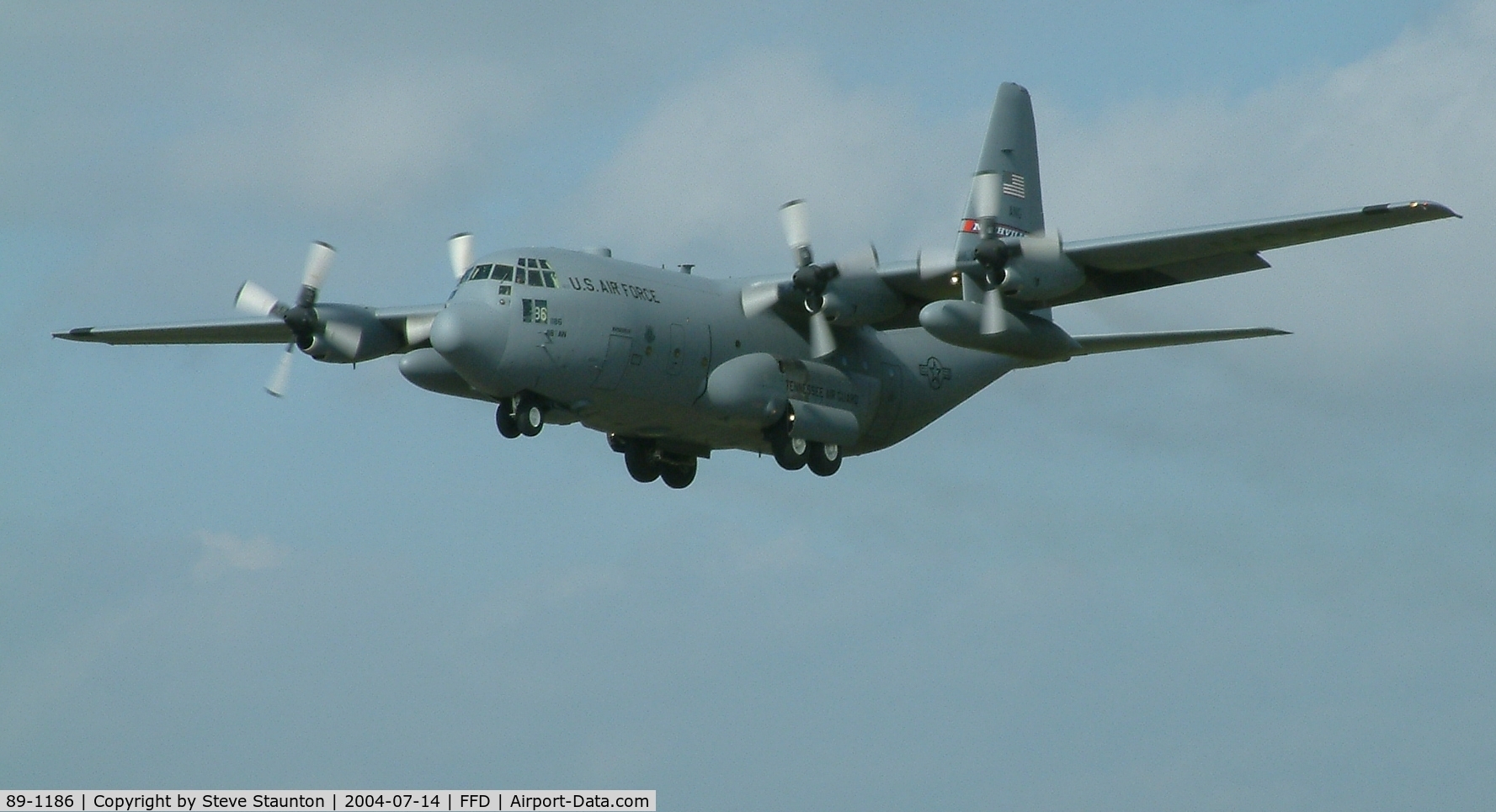 89-1186, 1989 Lockheed C-130H Hercules C/N 382-5195, Royal International Air Tattoo 2004