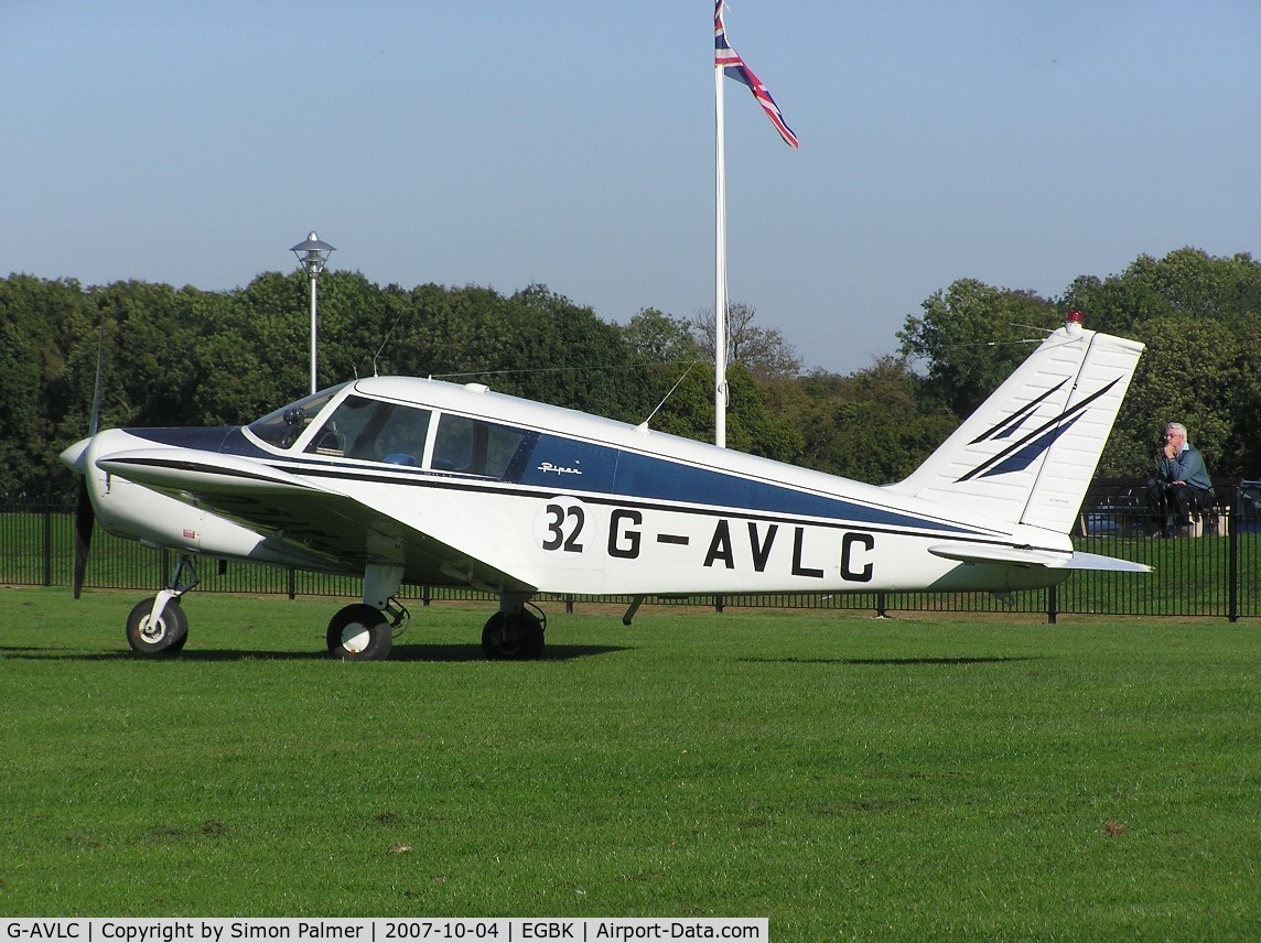 G-AVLC, 1967 Piper PA-28-140 Cherokee C/N 28-23178, Cherokee 140 visiting Sywell