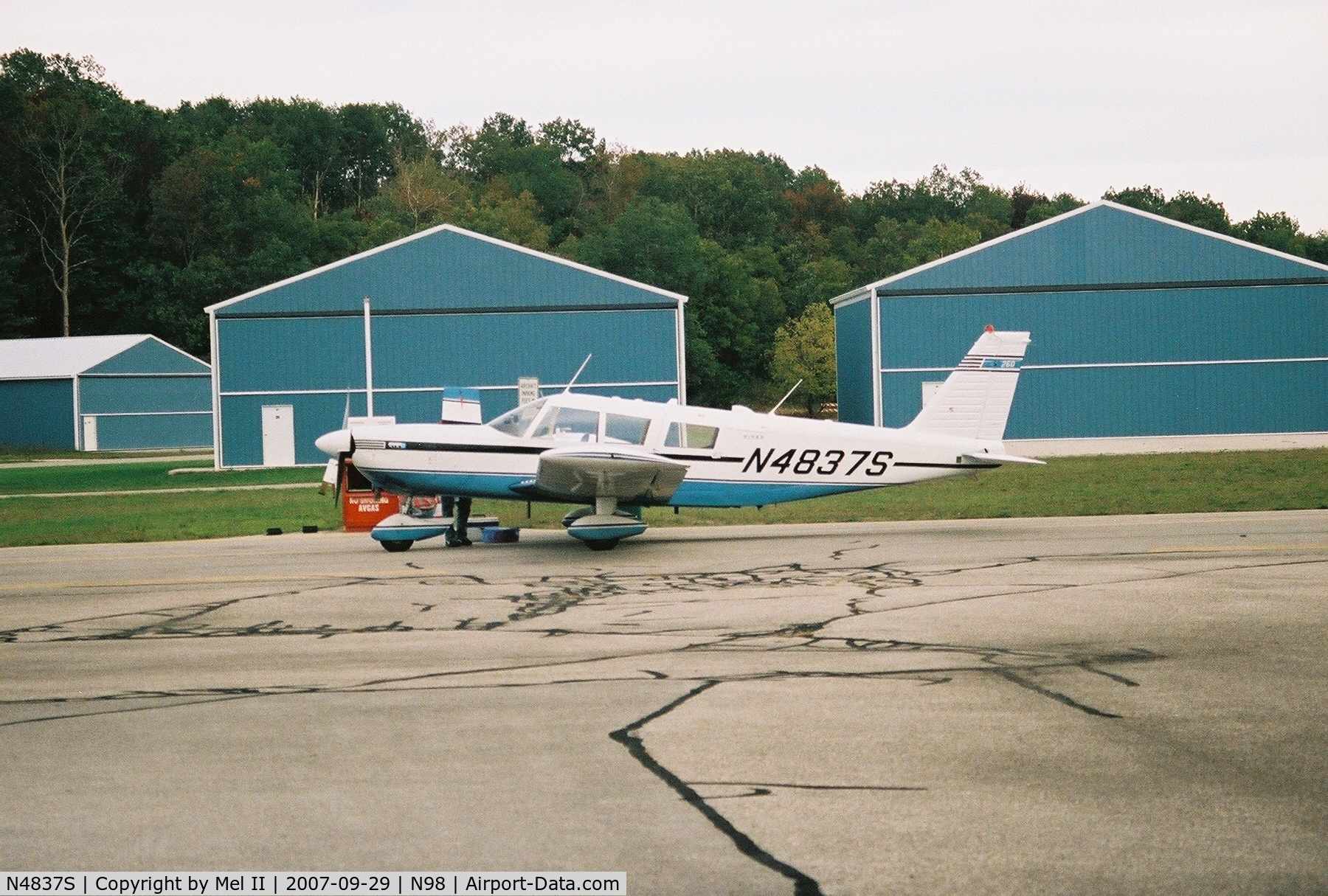 N4837S, 1969 Piper PA-32-260 Cherokee Six C/N 32-1266, Parked @ Boyne City Municipal Airport (N98)