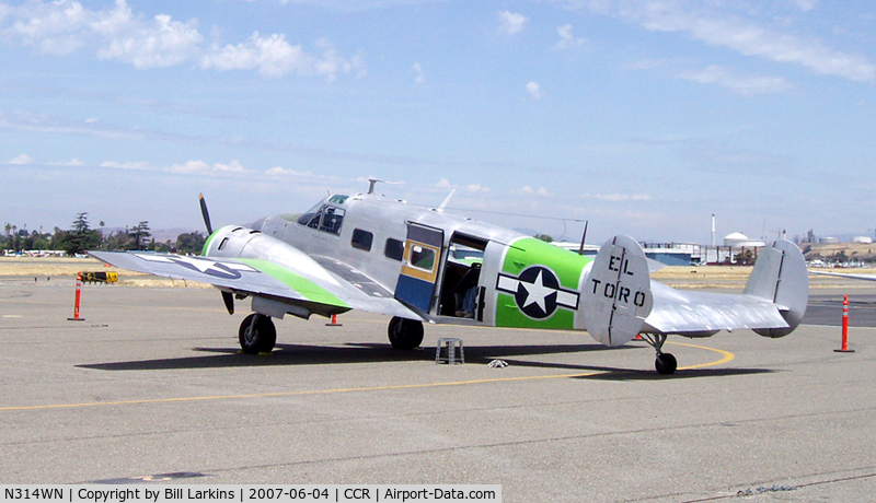 N314WN, 1952 Beech C-45H Expeditor C/N AF-566, Visitor