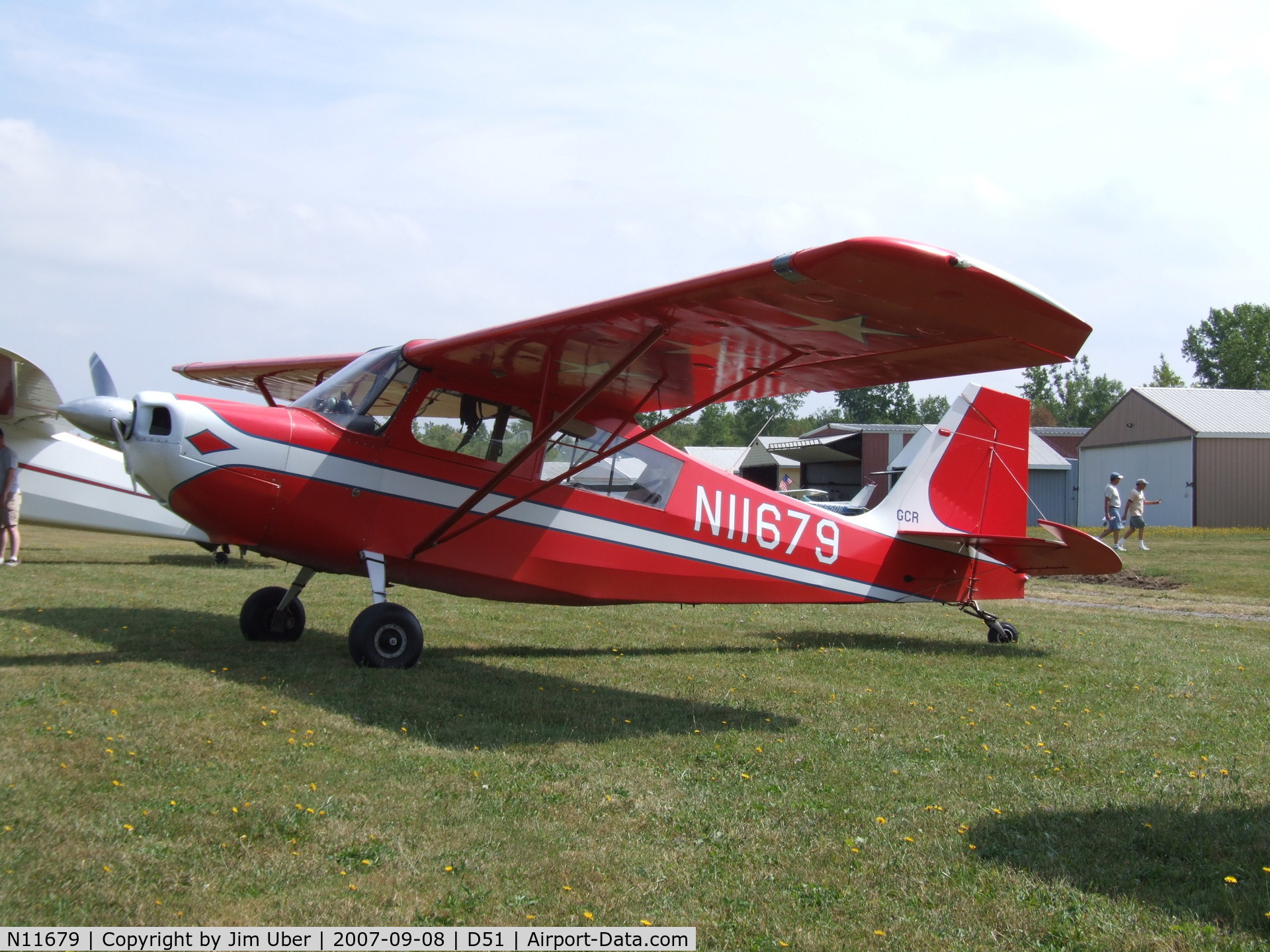 N11679, 1972 Bellanca 7KCAB Citabria C/N 307-72, Pete & Tina came up for the CFC picnic in this
