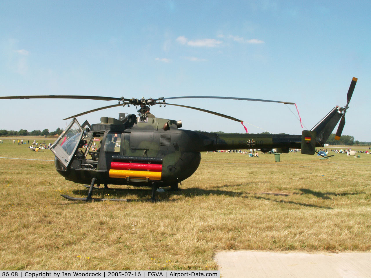 86 08, MBB Bo.105P C/N 6008, MBB Bo-105P/HFWS German Army/Fairford 2005