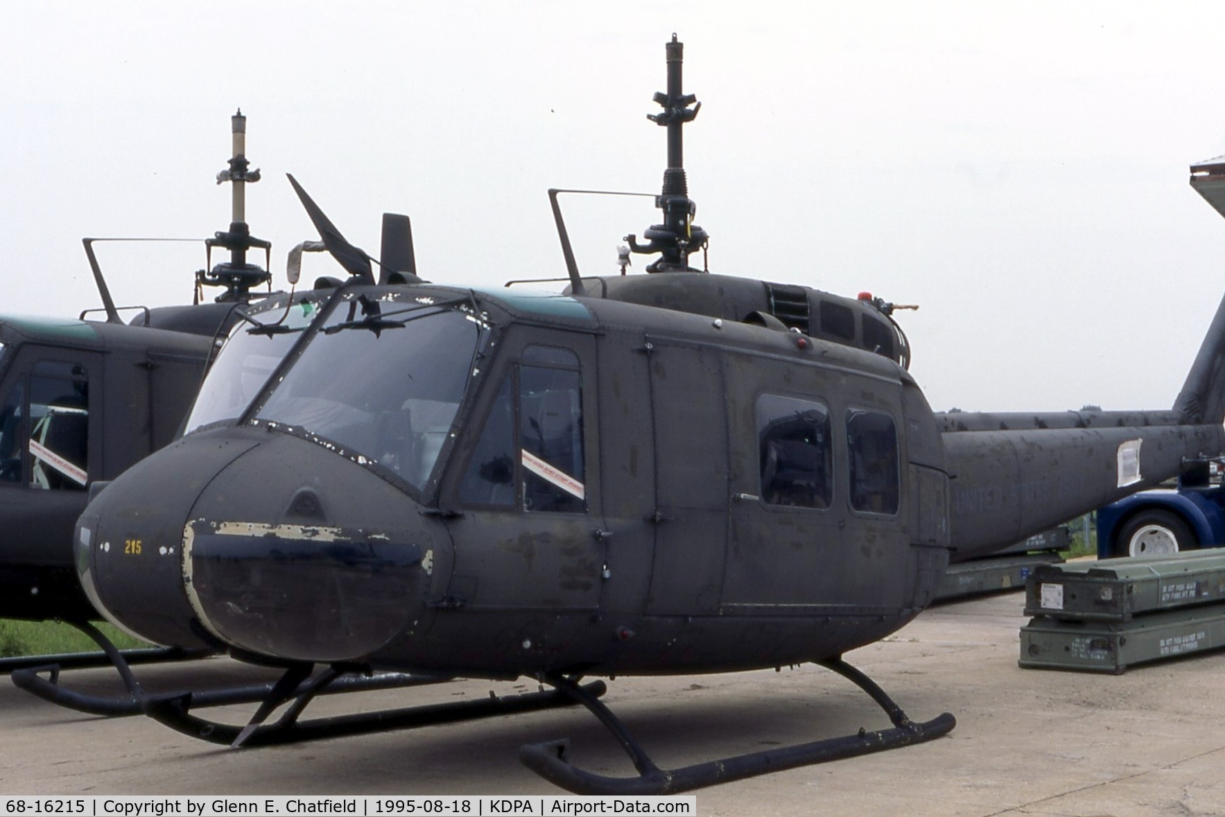 68-16215, 1968 Bell UH-1H Iroquois C/N 10874, UH-1H with Air Classics Museum, at the time located at DuPage Airport.