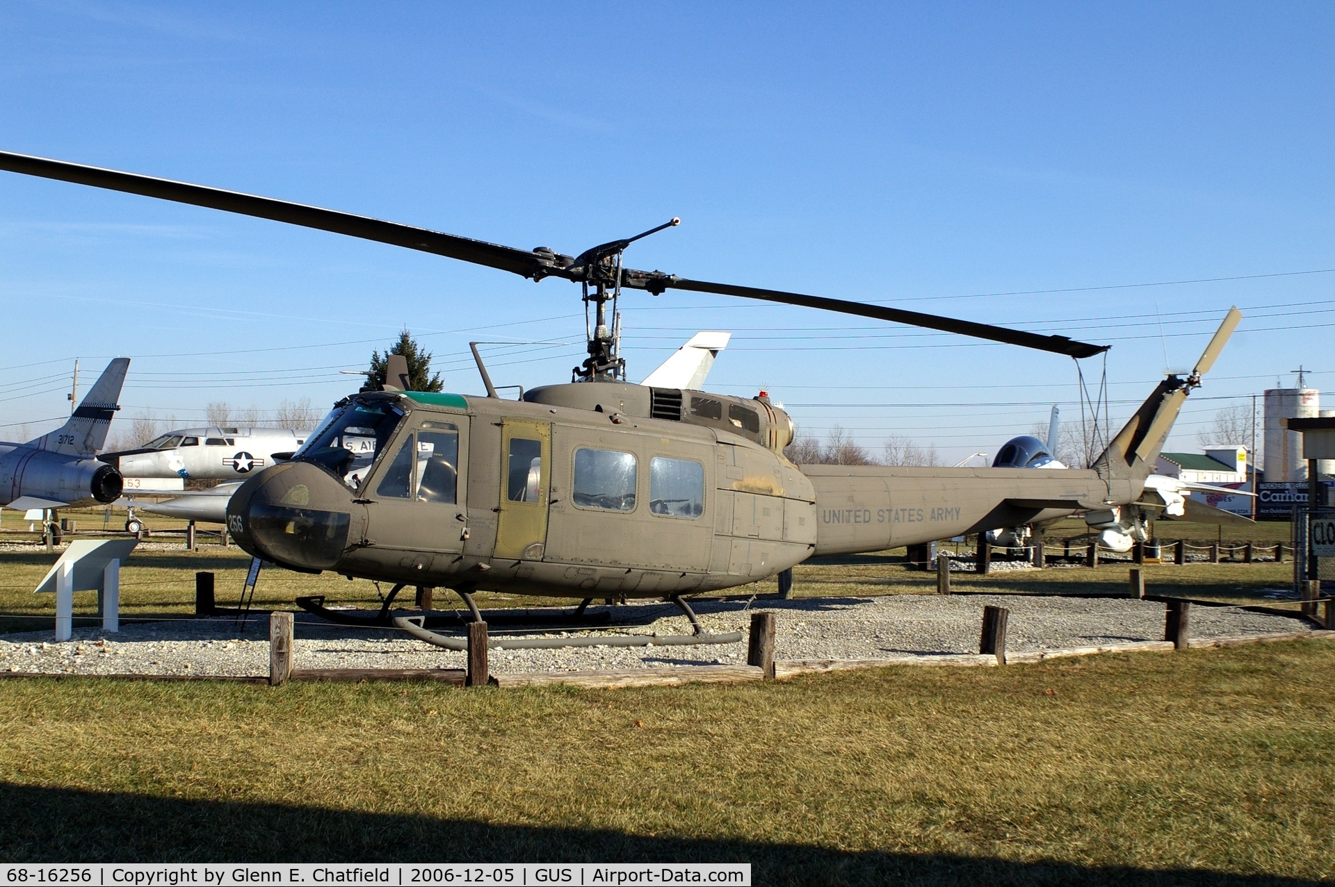 68-16256, 1968 Bell UH-1H Iroquois C/N 10915, UH-1H at the Grissom AFB Musueum