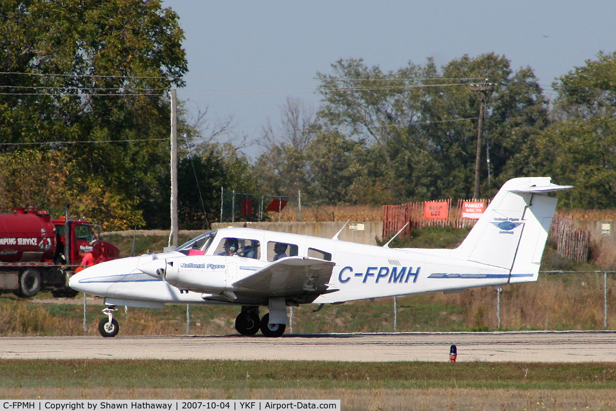 C-FPMH, 1979 Piper PA-44-180 Seminole C/N 44-7995002, Taking off Runway 25 at Waterloo Regional Airport Ontario Canada