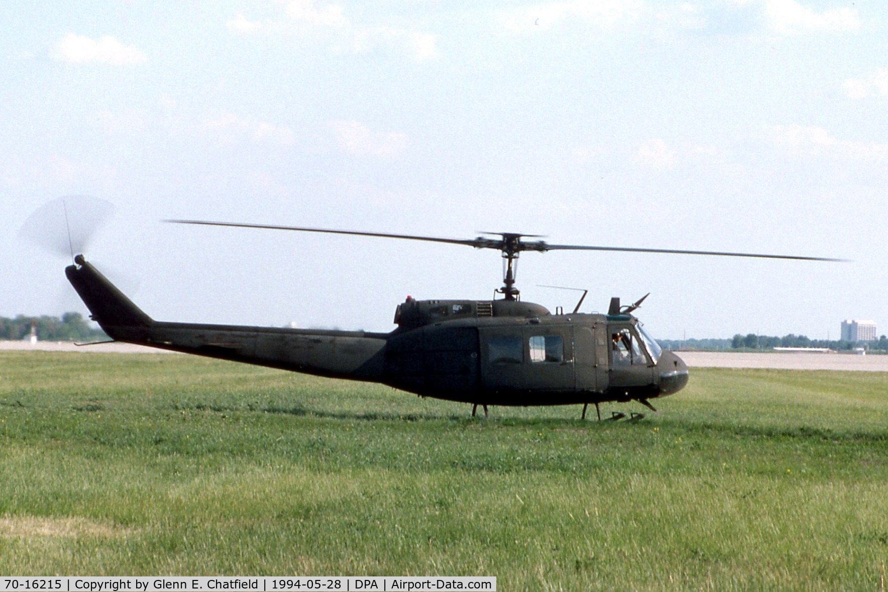 70-16215, 1970 Bell UH-1H Iroquois C/N 12520, UH-1H  for a stop-over