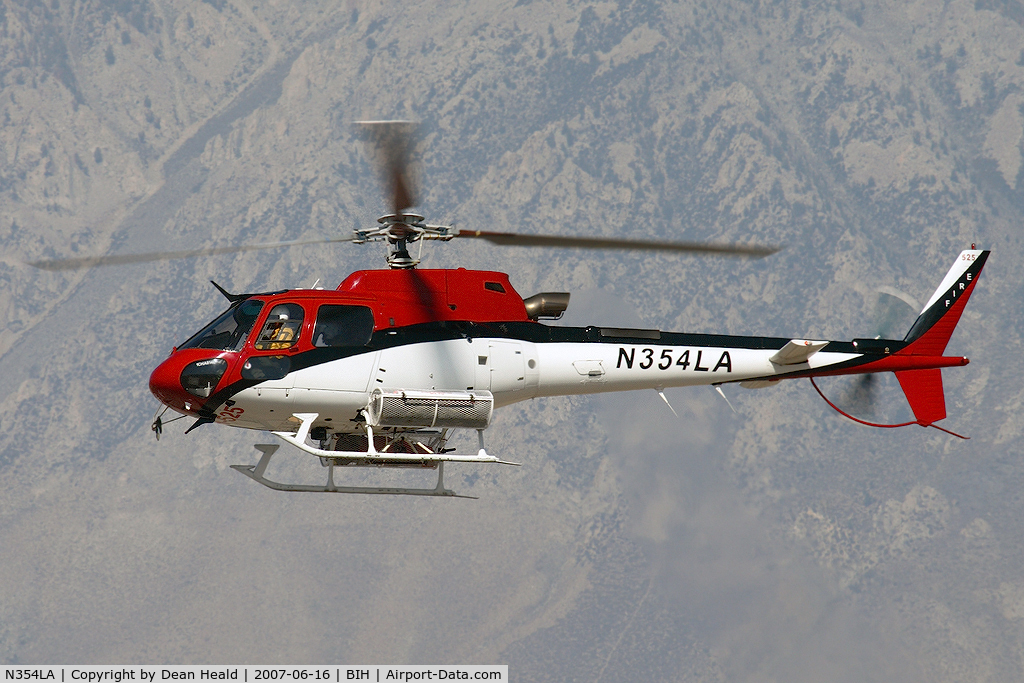 N354LA, Eurocopter AS-350B-3 Ecureuil Ecureuil C/N 3285, Eurocopter AS350B3 operated by the US Forest Service. Formerly with KNBC4 in Los Angeles.