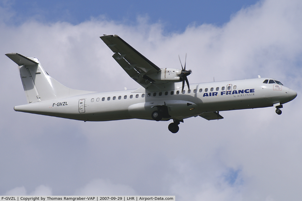 F-GVZL, 1998 ATR 72-212A C/N 553, Air France ATR 72