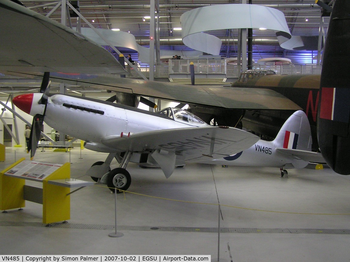 VN485, Supermarine 356 Spitfire F.24 C/N SMAF.21567, Spitfire F24 exhibited at Duxford Museum