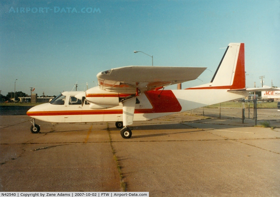 N42540, 1982 Britten-Norman BN-2A-26 Islander C/N 3006, On the ramp at Meacham Field