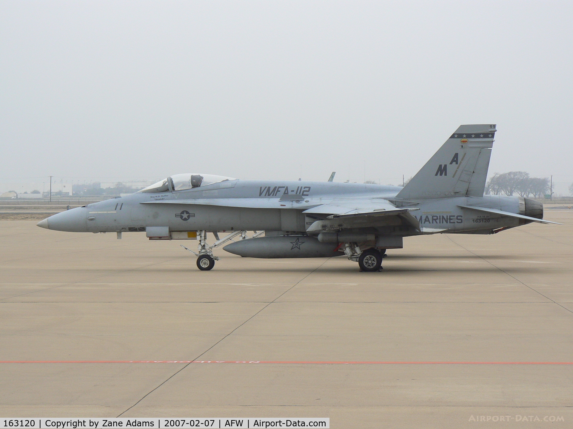 163120, McDonnell Douglas F/A-18A Hornet C/N 0520/A431, On the ramp at Alliance Ft. Worth