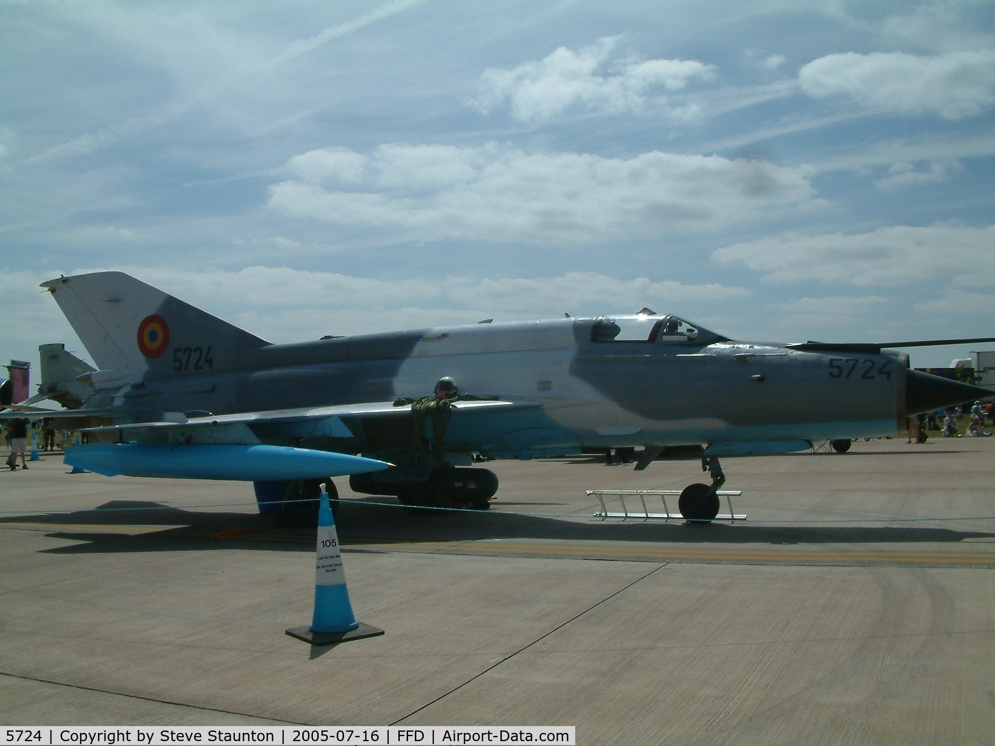 5724, Mikoyan-Gurevich MiG-21 C/N 96005724/0418, Royal International Air Tattoo 2005