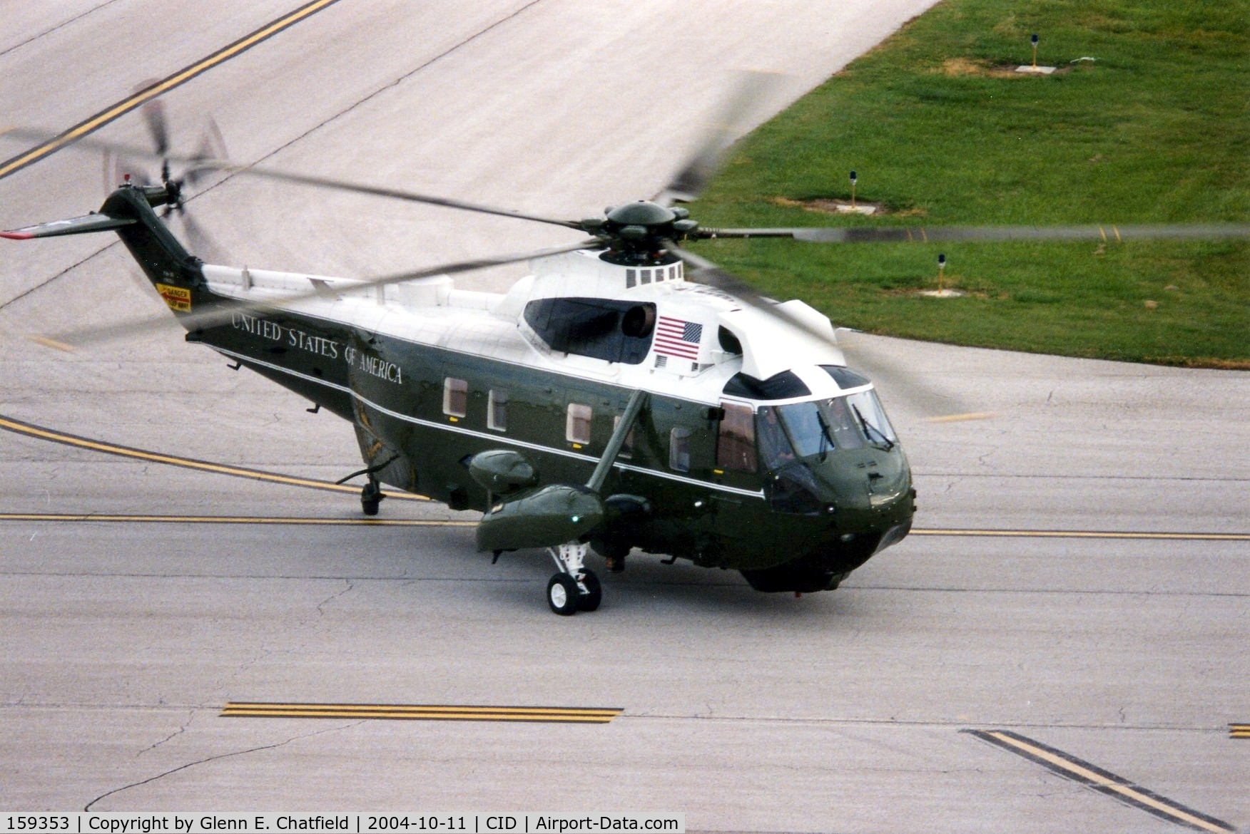 159353, Sikorsky VH-3D Sea King C/N 61727, Presidential Helicopter in for President Bush's visit