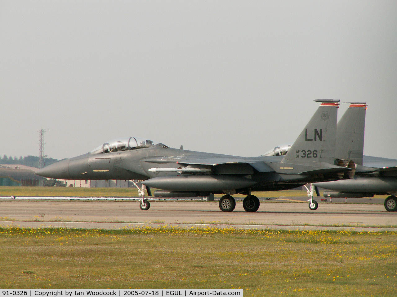 91-0326, 1991 McDonnell Douglas F-15E Strike Eagle C/N 1233/E191, McDonnell-Douglas F-15E/48 FW/RAF Lakenheath 2005