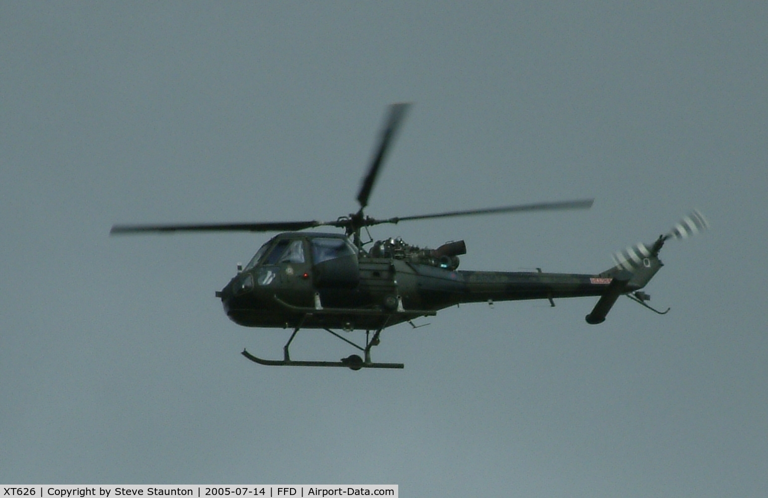 XT626, 1966 Westland Scout AH.1 C/N F9632, Royal International Air Tattoo 2005