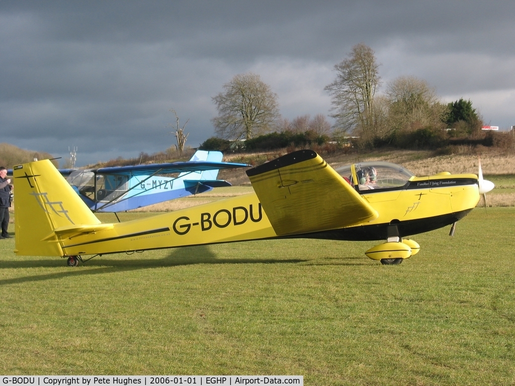 G-BODU, 1988 Scheibe SF-25C Falke C/N 44434, New Year Fly In Popham