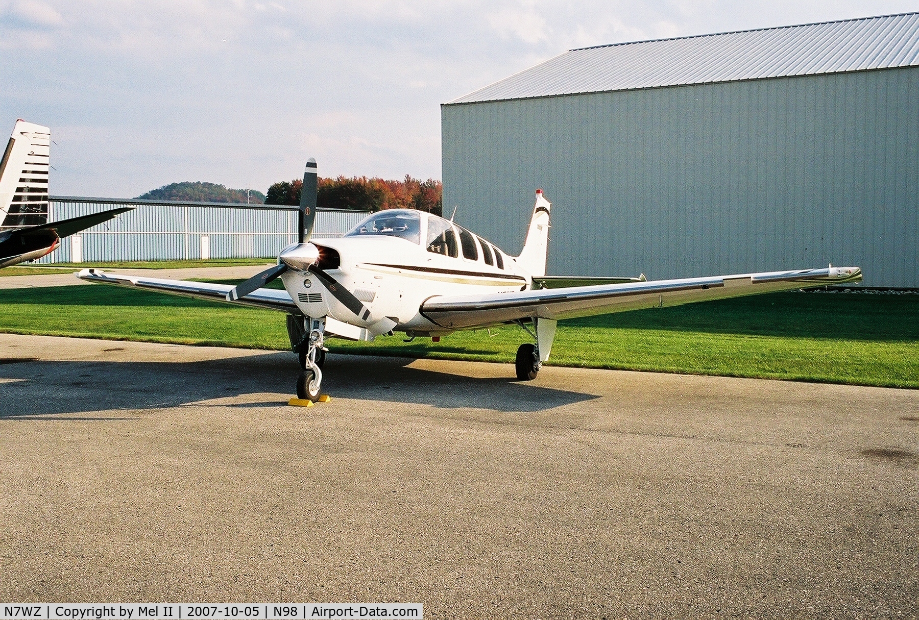 N7WZ, 2005 Raytheon Aircraft Company G36 C/N E-3637, Parked @ Boyne City Municipal Airport (N98)