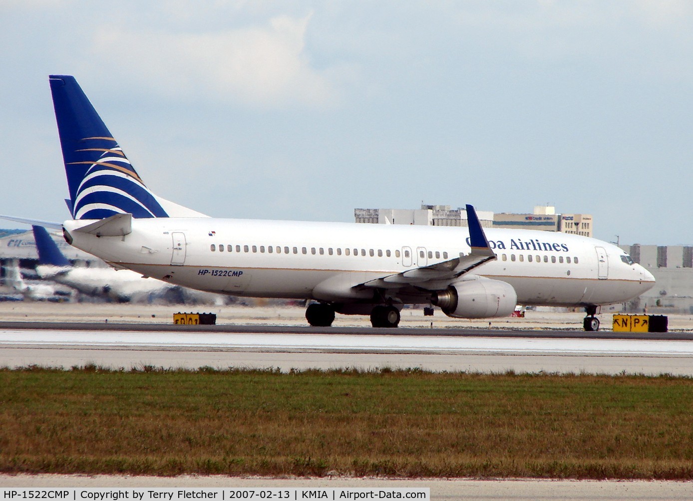 HP-1522CMP, 2003 Boeing 737-8V3 C/N 33709, Copa's wingtip fitted B737-8 at Miami