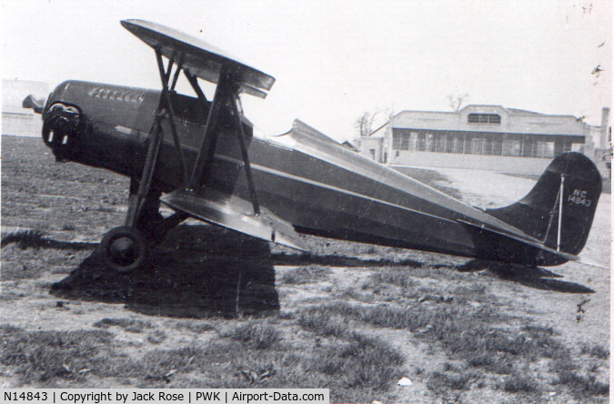 N14843, 1937 Rose Parrakeet A-1 C/N 103, Palwaukee airport  1937