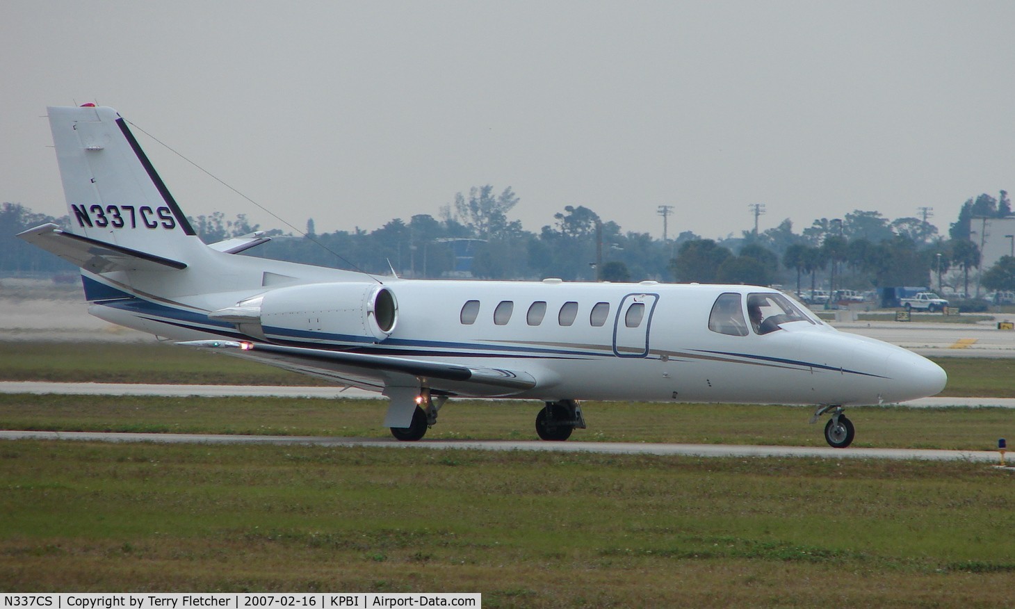 N337CS, 2004 Cessna 550 Citation Bravo C/N 550-1097, part of the Friday afternoon arrivals 'rush' at PBI