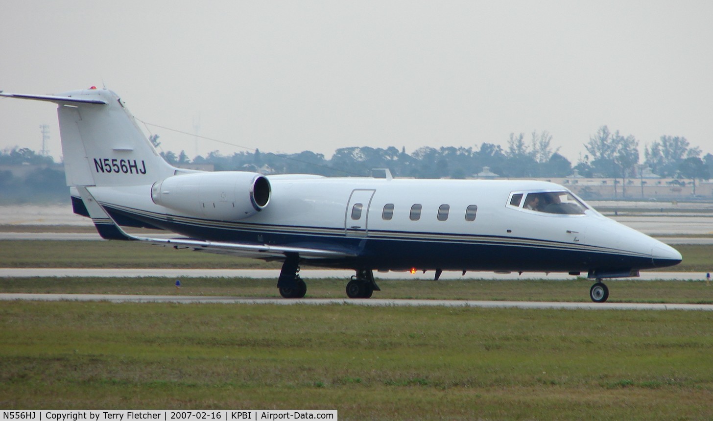 N556HJ, 1982 Gates Learjet 55 C/N 55-028, part of the Friday afternoon arrivals 'rush' at PBI