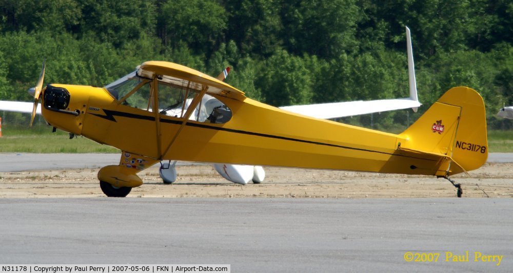N31178, 1940 Piper J-3 Cub C/N 5388, A familiar J-3 out of the hangar this time