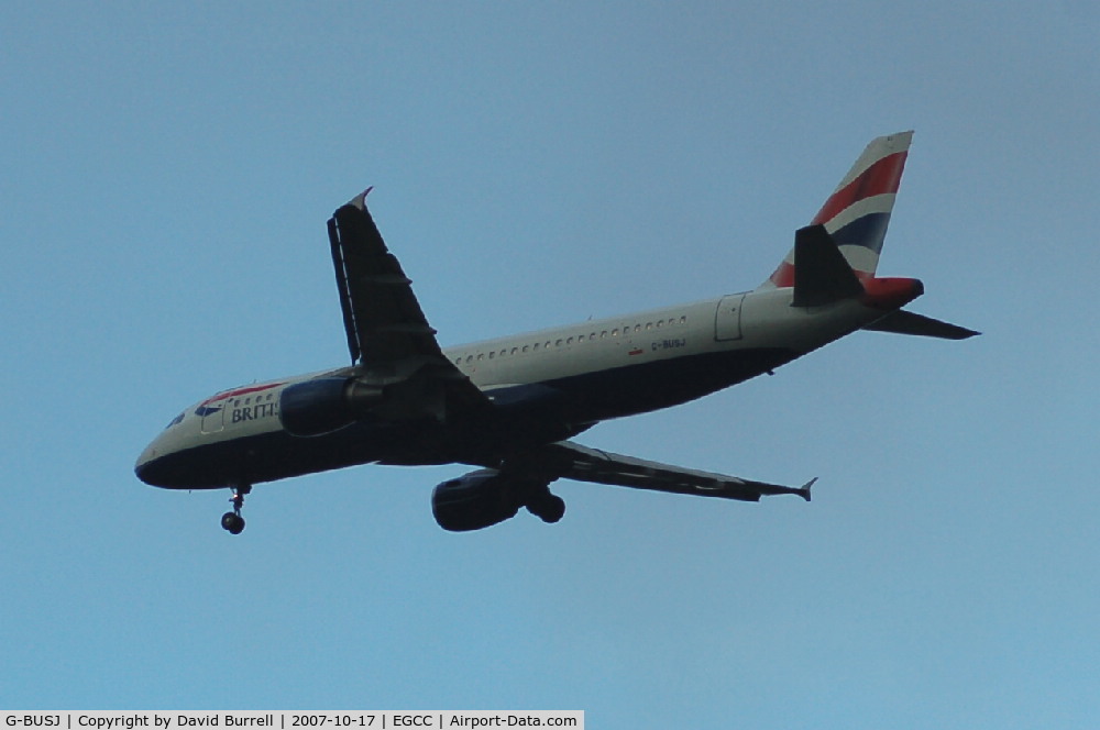 G-BUSJ, 1990 Airbus A320-211 C/N 109, British Airways - Landing