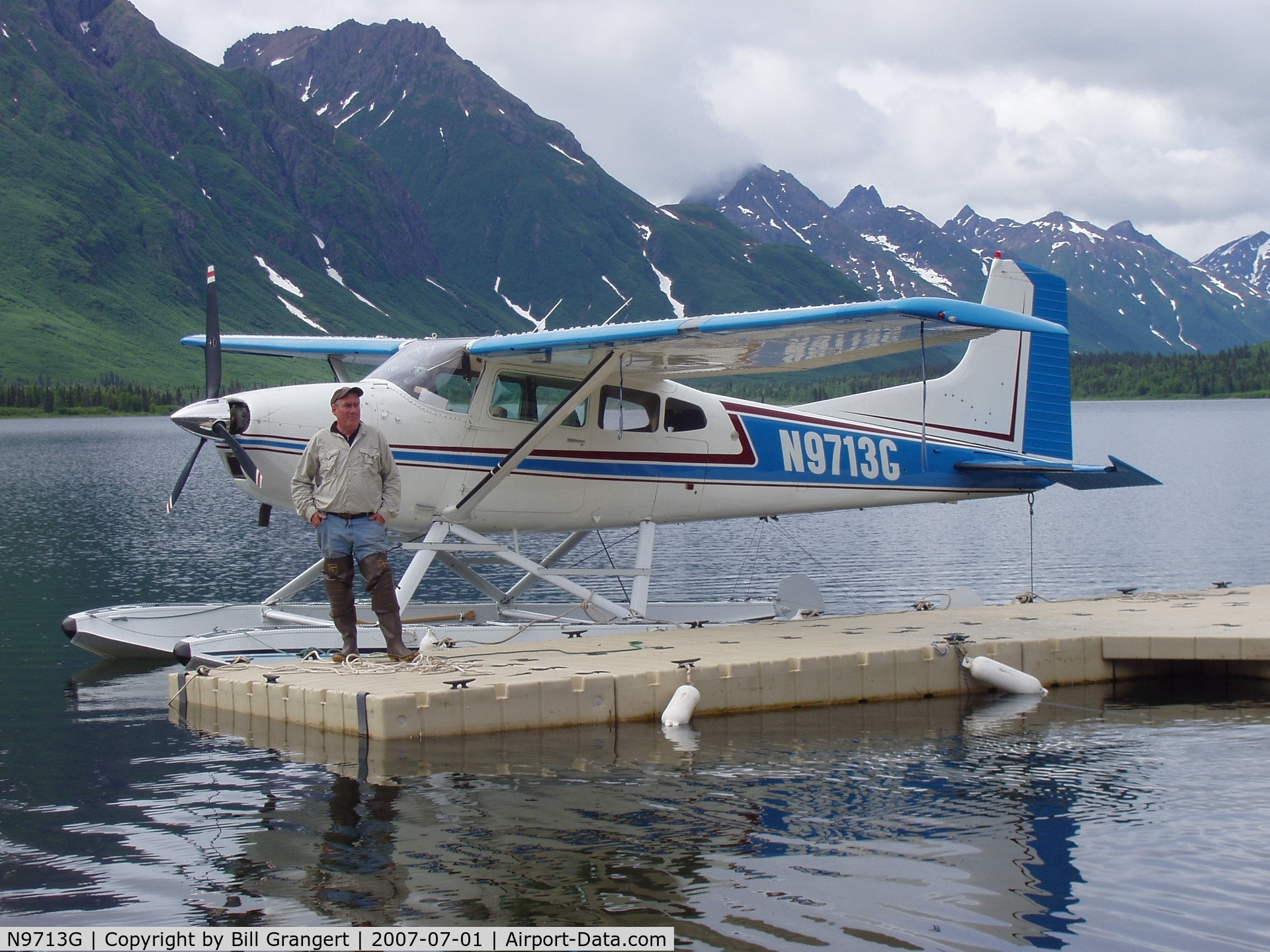 N9713G, 1971 Cessna 180H Skywagon C/N 18052213, on PK 3000 floats  Golden Horn Alaska