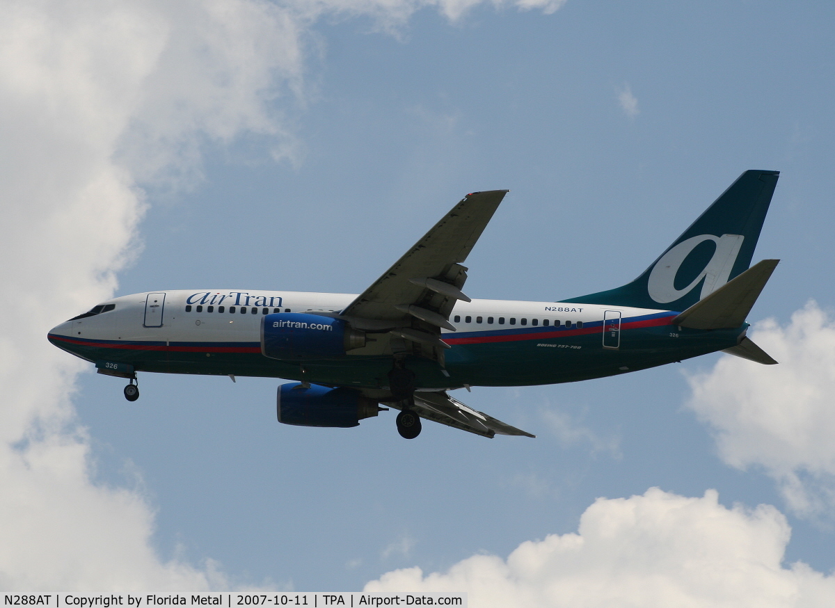 N288AT, 2006 Boeing 737-7BD C/N 33924, Air Tran