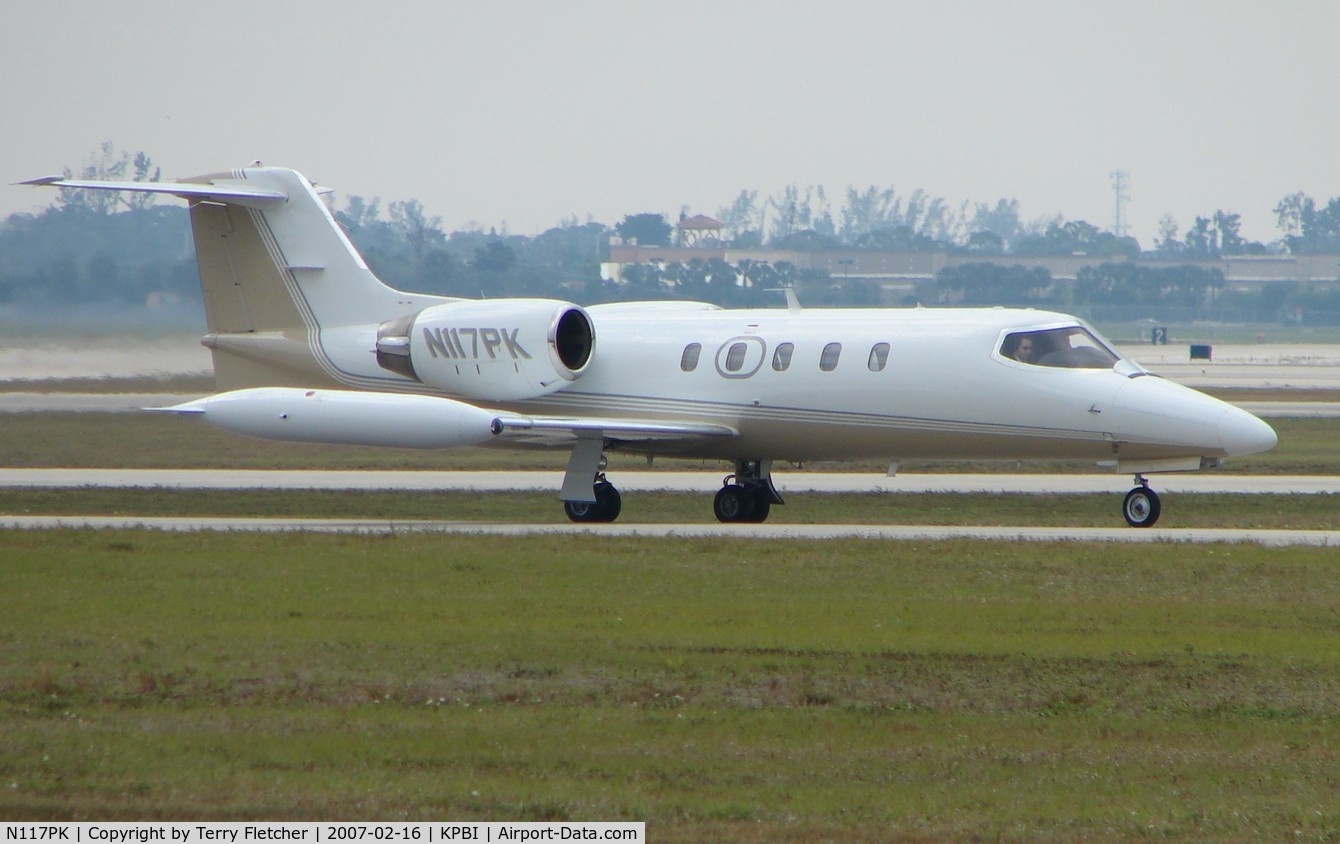 N117PK, 1985 Learjet 35A C/N 35-513, part of the Friday afternoon arrivals 'rush' at PBI
