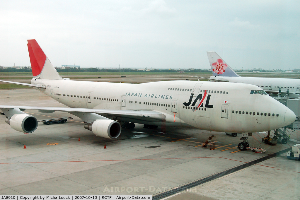JA8910, 1994 Boeing 747-446 C/N 26355, At Taipei International