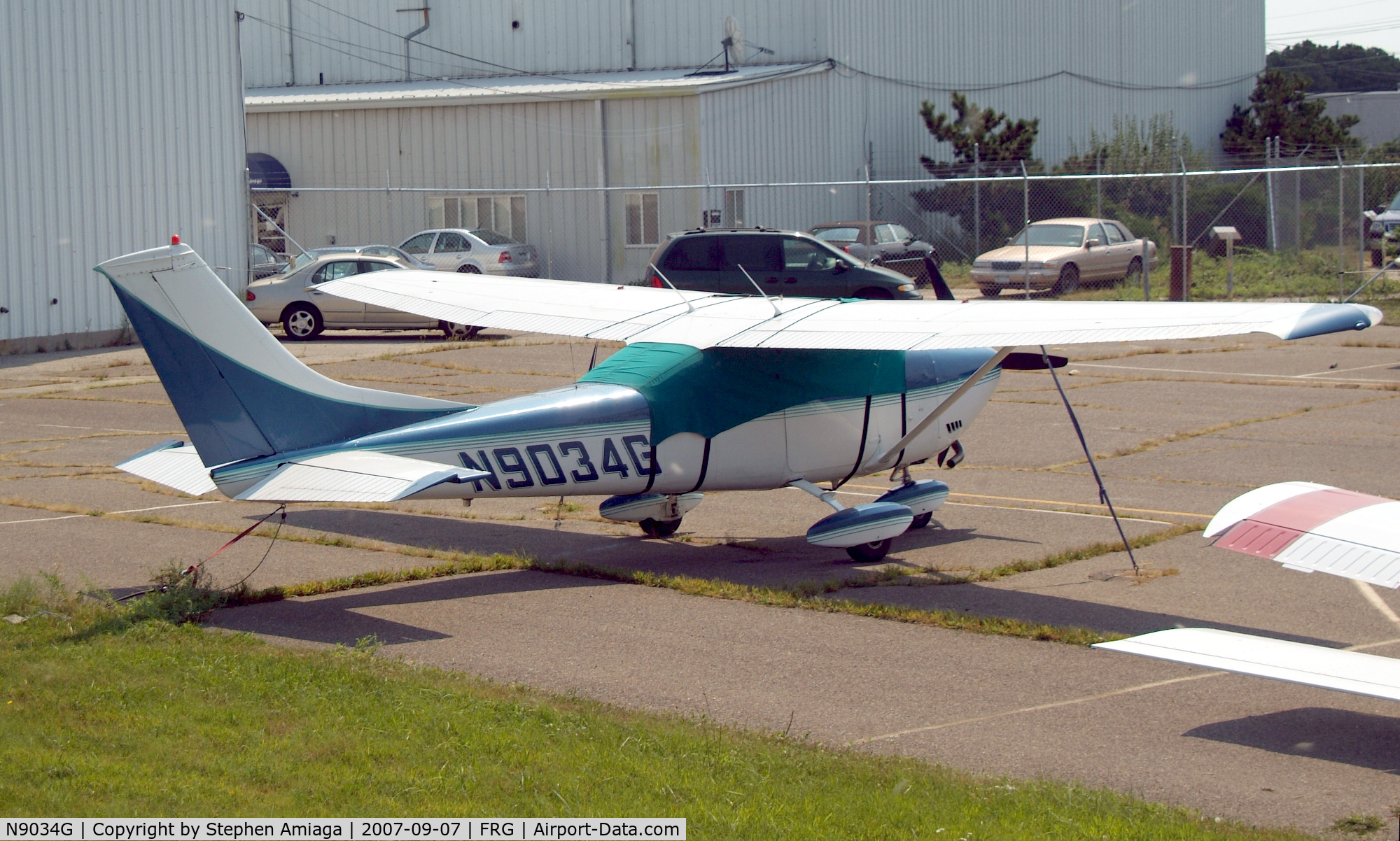 N9034G, 1971 Cessna 182N Skylane C/N 18260574, 182 parked at Atlantic
