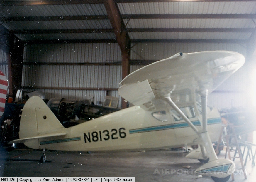 N81326, 1946 Fairchild 24R-46 C/N R46226, In the hanger