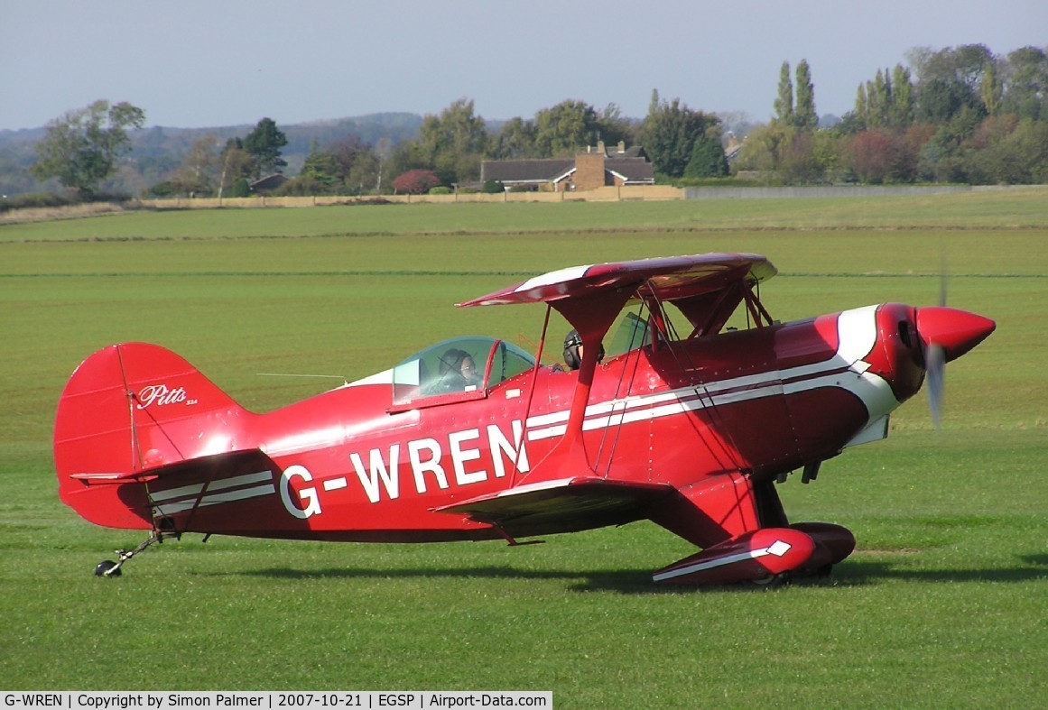 G-WREN, 1980 Aerotek Pitts S-2A Special C/N 2229, Pitts S-2 based at Sibson