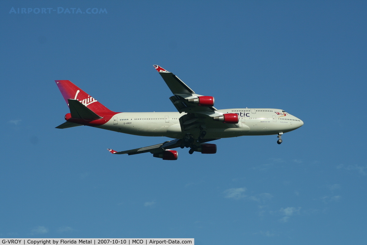 G-VROY, 2001 Boeing 747-443 C/N 32340, Virgin