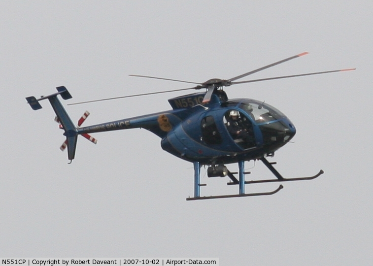 N551CP, 2006 MD Helicopters 369E C/N 0571E, Taken in Downtown Columbus, Ohio